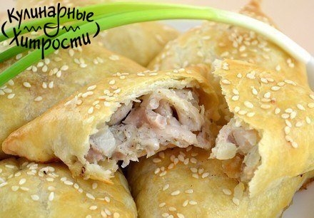 КУРИНОЕ МЯСО В СЛОЁНОМ ТЕСТЕ