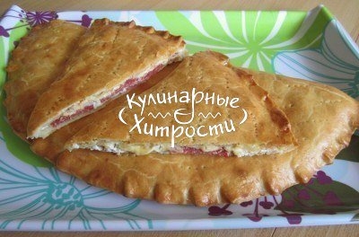 ПИРОГ С ТВОРОГОМ И САЛЯМИ ПИРОГ С ТВОРОГОМ И САЛЯМИ