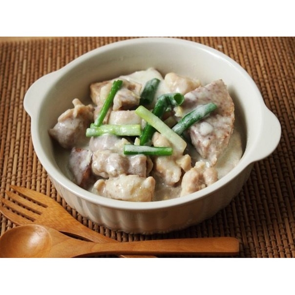 Рагу с таро и курицей
