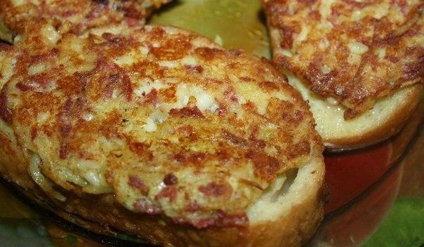 Рецепт: Сытные гренки. Рецепт: Сытные гренки.