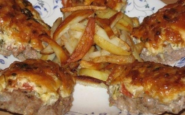 Рецепт: Котлеты по- французски с картофелем Рецепт: Котлеты по- французски с картофелем