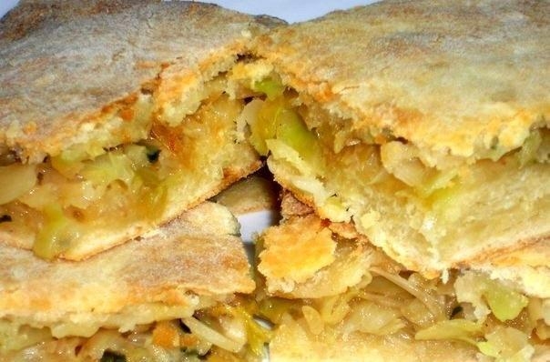 Рецепт: Пирог с капустой. Рецепт: Пирог с капустой.