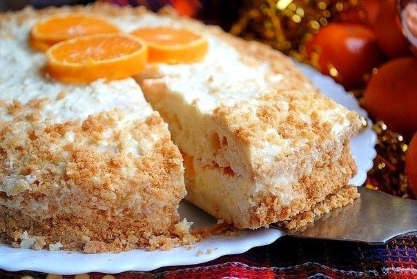Рецепт: Мандариновый торт Рецепт: Мандариновый торт