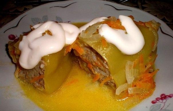 Рецепт: ПЕРЦЫ ФАРШИРОВАННЫЕ.