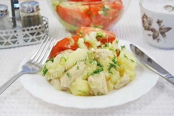 КУРИЦА С КАРТОШКОЙ В МУЛЬТИВАРКЕ