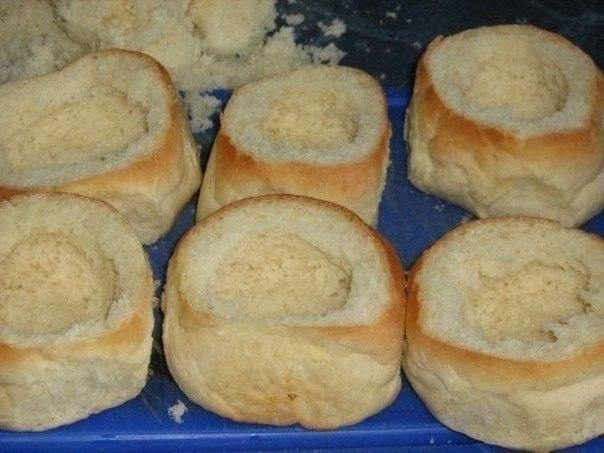 Рецепт: Жюльен в булочках.