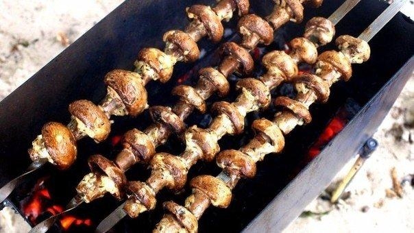 Рецепт: ГРИБНОЙ ШАШЛЫК