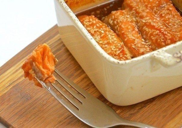 Рецепт: Рыба в медово-лимонном маринаде