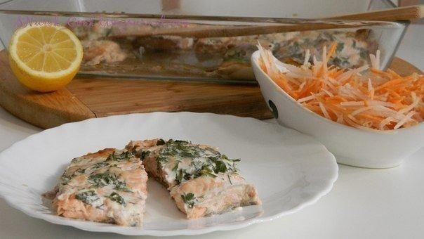 Рецепт: Самый простой и самый вкусный рецепт запекания горбуши