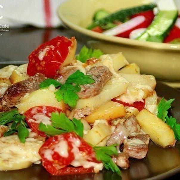 Рецепт: Картофель "по-французски" на сковороде