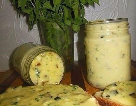 Рецепт: Домашний плавленый сыр с шампиньонами - нереальная вкуснятина!