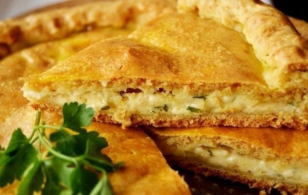 Рецепт: ПИРОГ С ПЛАВЛЕННЫМ СЫРОМ