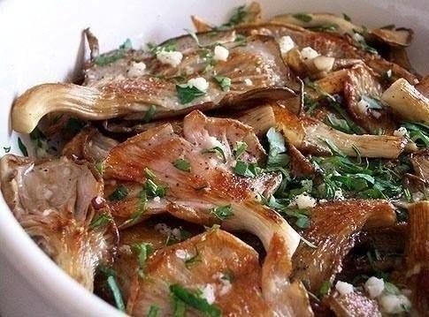 Рецепт: Вешенки в чесночном маринаде