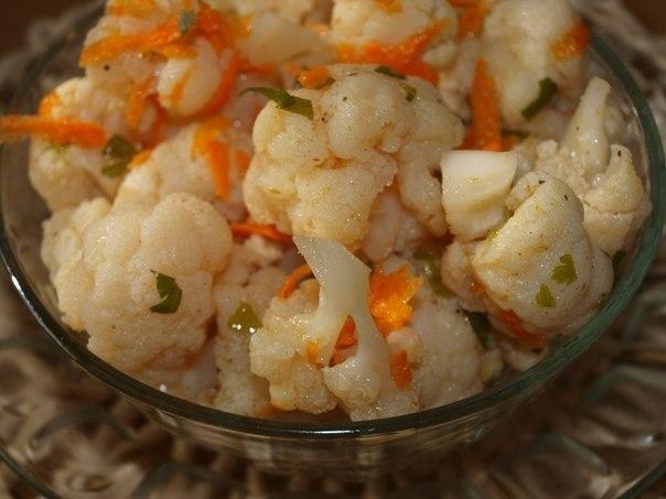 Рецепт: Цветная капуста по-корейски