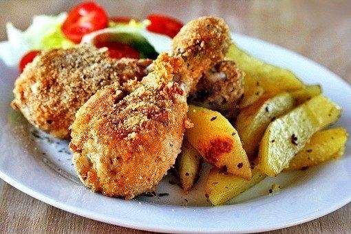Рецепт: Хрустящие куриные ножки