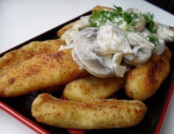 Рецепт: Картофельные палочки с грибами