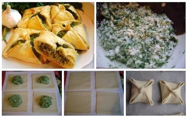 Рецепт: Самса с начинкой из брынзы и шпината