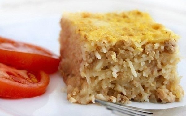 Рецепт: Вермишелевая запеканка с мясом (как в детском саду)