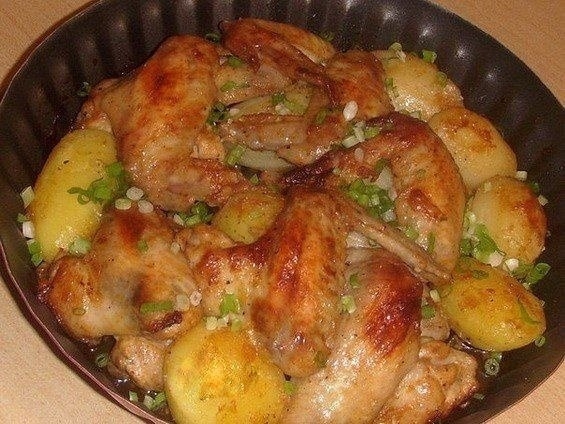 Рецепт: КРЫЛЫШКИ С КАРТОШКОЙ