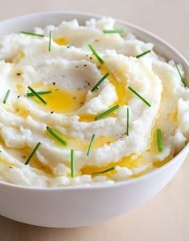 Рецепт: Вкусное картофельное пюре с творожком