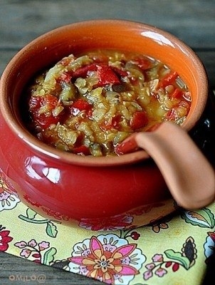 Рецепт: Густой суп с чечевицей и печеными овощами Рецепт: Густой суп с чечевицей и печеными овощами
