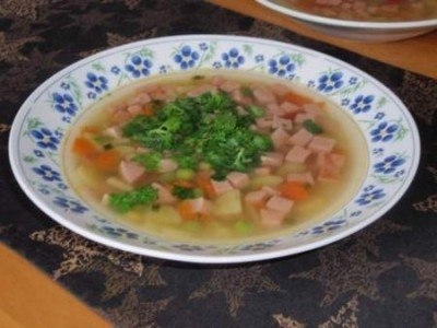Рецепт: Суп с сардельками