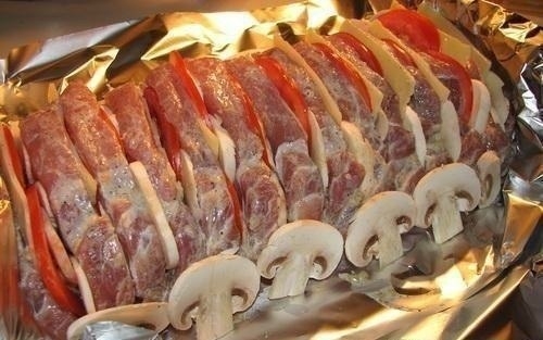 Рецепт: Мясо Гармошка