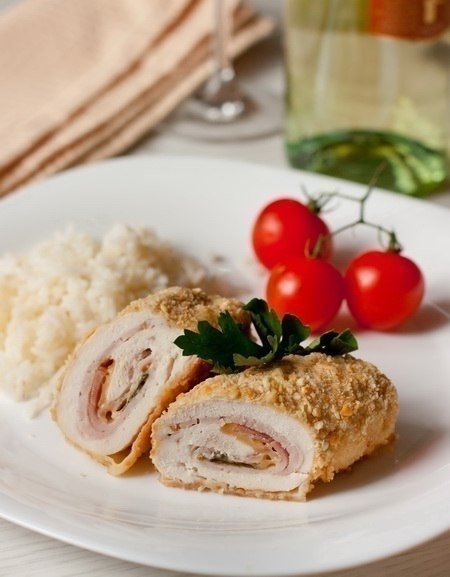 Рецепт: Куриное филе Le Cordon Bleu.