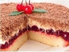 Рецепт: ВИШНЕВЫЙ ПИРОГ &laquo;НАСЛАЖДЕНИЕ&raquo;