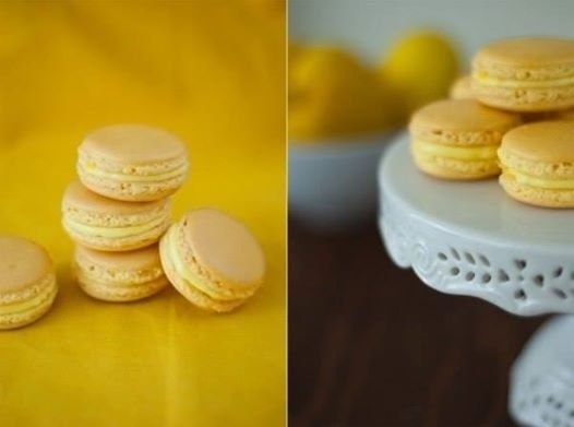 Рецепт: Лимонные macarons Рецепт: Лимонные macarons