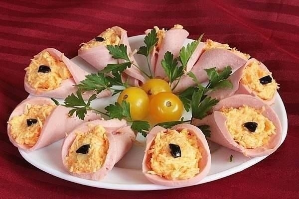 Рецепт: Закуска "Колокольчики" Рецепт: Закуска "Колокольчики"