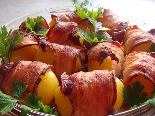 Печеный картофель с беконом