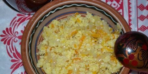Рецепт приготовления постной пшенной каши с капустой