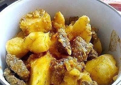 Картошка с мясом в мультиварке