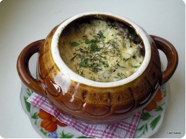 Фрикадельки с картошкой и грибами(с 7 лет) под сыром