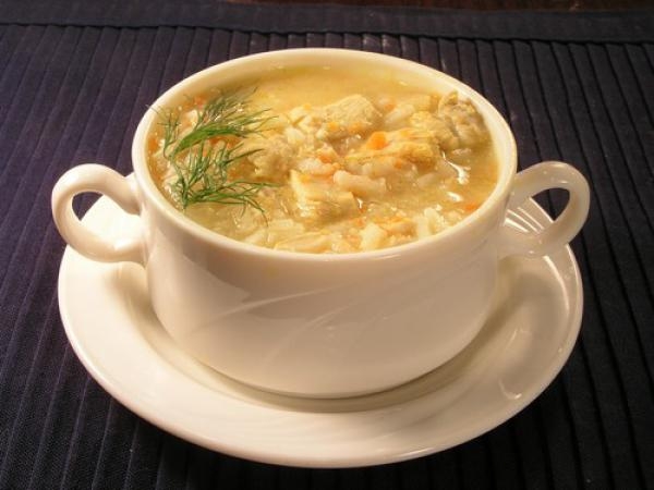 Суп куриный с рисом и яйцом Суп куриный с рисом и яйцом