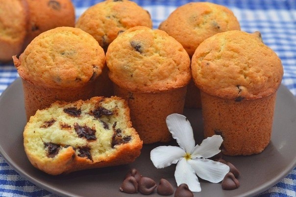 Маффины с шоколадными каплями