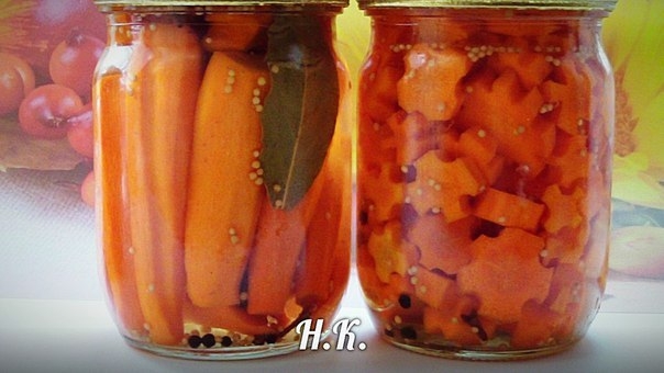 Маринованная закусочная морковка