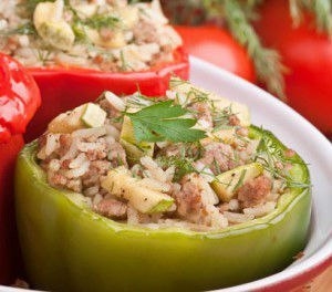 "Перец фаршированный на зиму рисом"