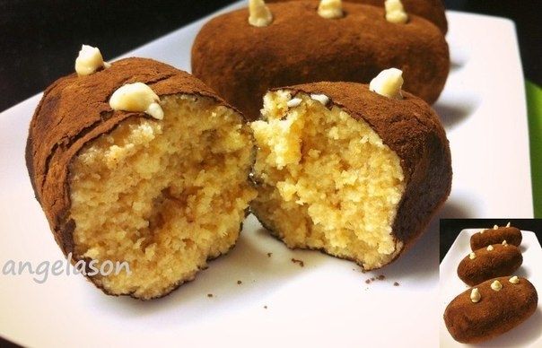 Самое вкусное пирожное КАРТОШКА из бисквита