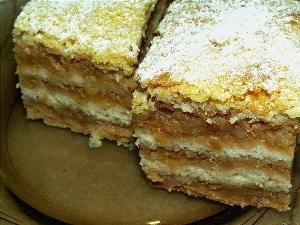 Сухой яблочный пирог