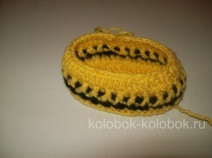 Пинетки крючком.