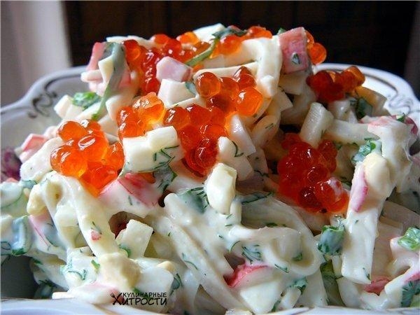 6 ПРОСТЫХ И ВКУСНЫХ САЛАТИКОВ С КАЛЬМАРАМИ