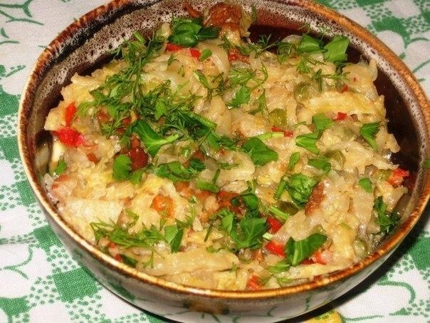 Овощное рагу из пекинской капусты Овощное рагу из пекинской капусты
