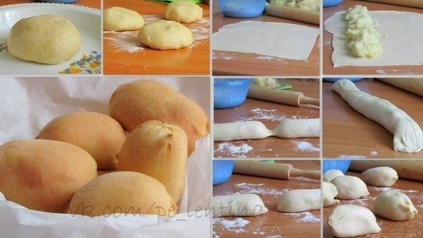 Пирожки-малышки &laquo;слоеные&raquo; скороспелые из необычного теста.