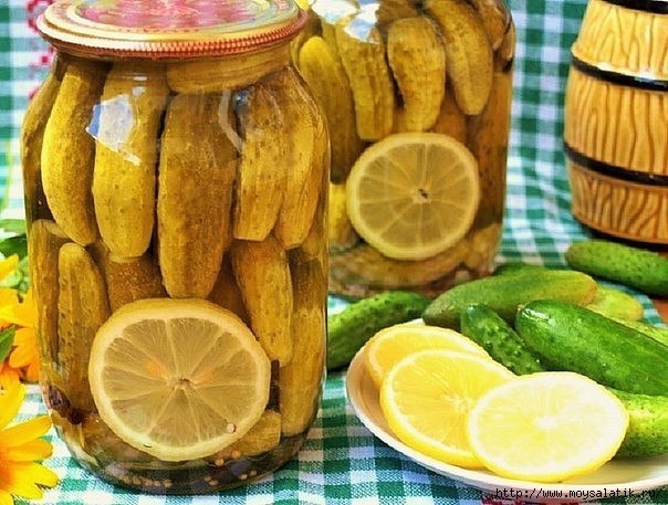 КОНСЕРВИРОВАННЫЕ ОГУРЦЫ С ЛИМОНОМ!