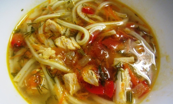 Нежный итальянский суп с курицей