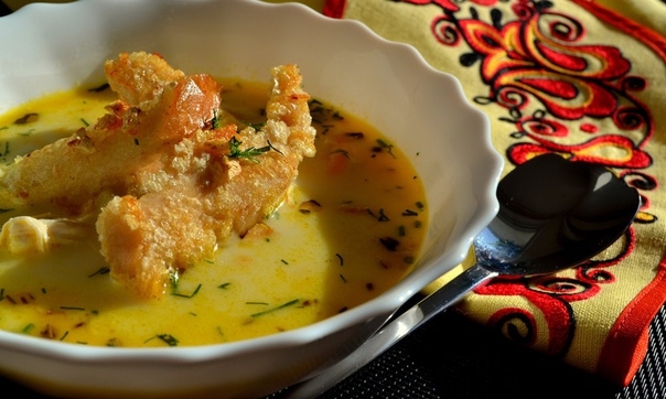 Сырный суп по-французски с курицей