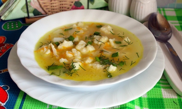Капустный суп с галушками