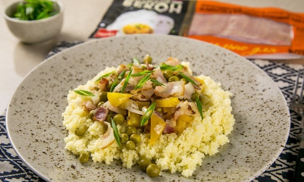 Кускус с овощами и беконом Кускус с овощами и беконом